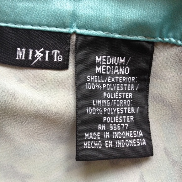Mixit Teal Print Tank M - Picture 3 of 4